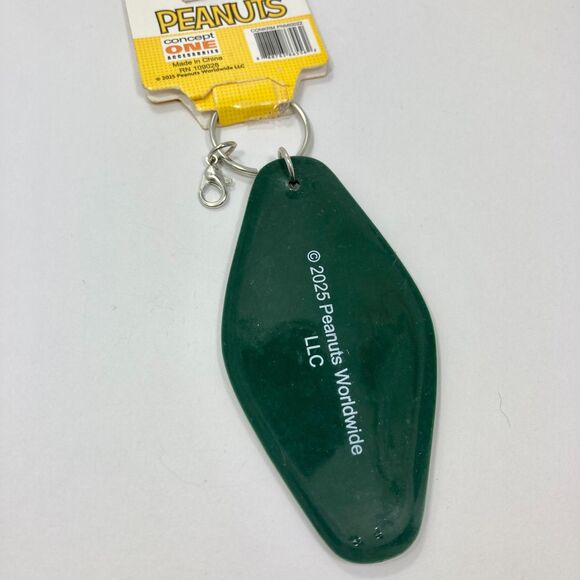 Snoopy Peanuts Woodstock Zipper Pull Keychain Keyring Country Club Bag Charm - Picture 4 of 8